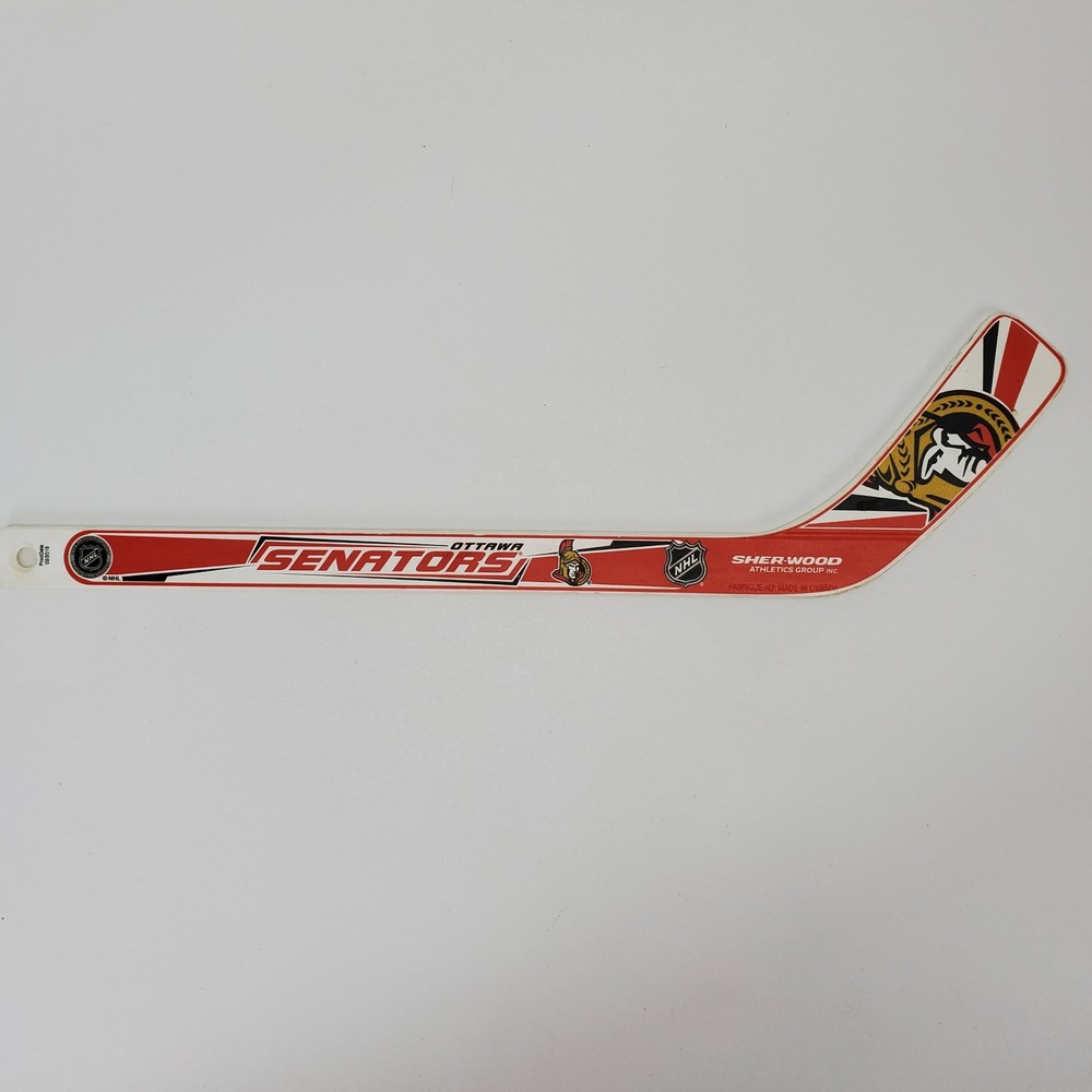Ottawa Senators Sher-Wood Mini‎ Hockey Stick NHL Souvenir White Red 18 Inch